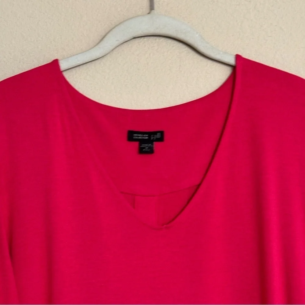 J. Jill Wearever Collection Tunic Blouse To Womens Size M Petite Watermelon Pink